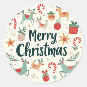 autocollant étiquette de Noël