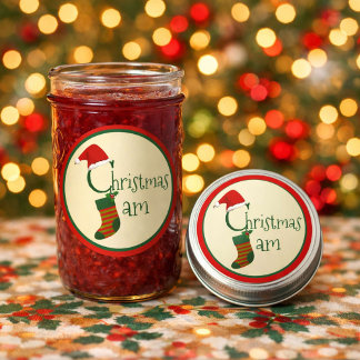 Autocollant Étiquette de Noël Joyeux Festif Fantai