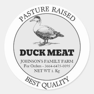 Autocollant Étiquette personnalisé de viande de ca