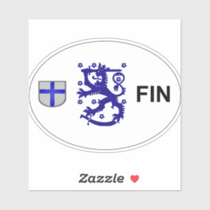 Autocollant euro Finlande
