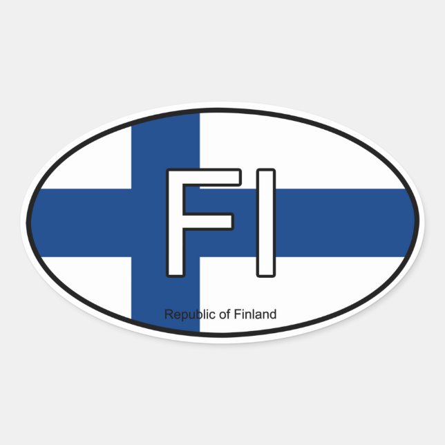 Autocollant Euro Finlande (Devant)