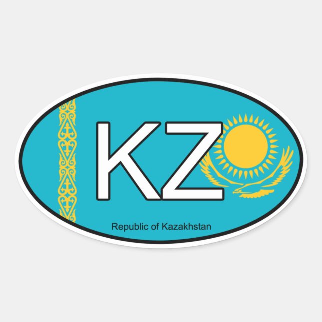Autocollant Euro Kazakhstan (Devant)