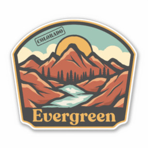 Autocollant Evergreen, Colorado
