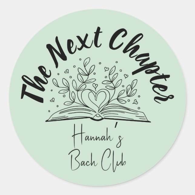 Autocollant EVJF « The Next Chapter » (Devant)