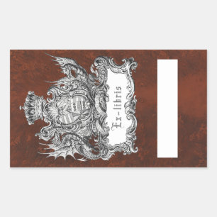 Autocollant Ex-Libris Dragon