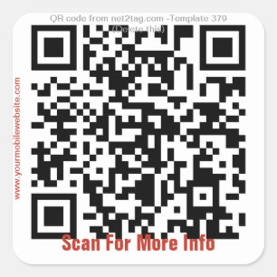 Autocollant fait sur commande de code de QR