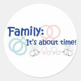 Autocollant Family-It's About Time