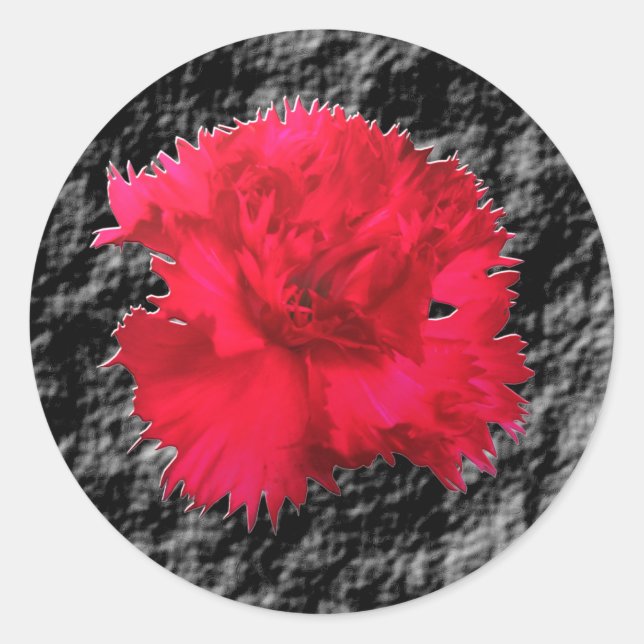 Autocollant Fantsay Floral Carnation Rouge (Devant)