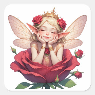 🌙 Autocollant Fée Dans Rose Pour La Décoration De