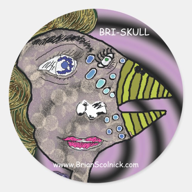 Autocollant femme-oiseau (Devant)