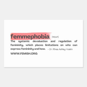 Autocollant FEMMEPHOBIA