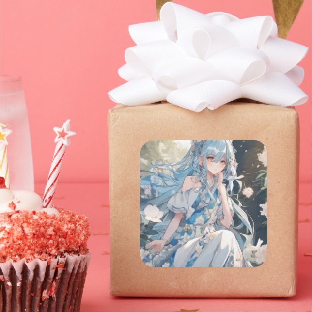 autocollant fête fille (Fête)