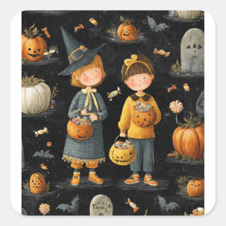 Autocollant fête Halloween
