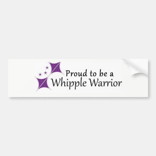 Autocollant fier d'être un guerrier de Whipple (Devant)