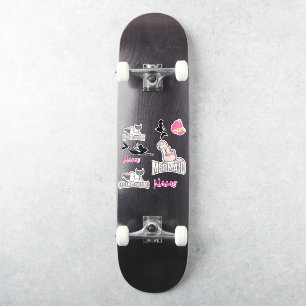 Autocollant fille sirène anniversaire