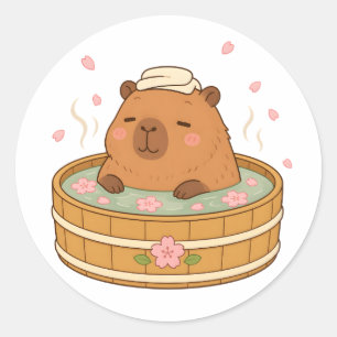 Autocollant Fleur de Cerisier Capybara Sakura Onse