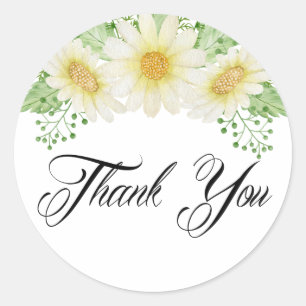 Autocollant Fleurs de marguerite pour Baby Shower