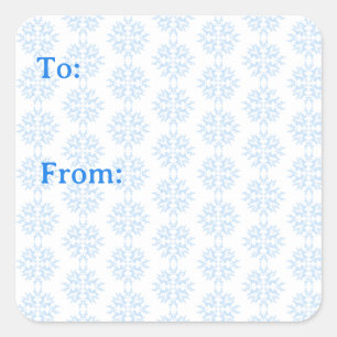 Autocollant flocon de neige de belette