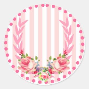 Autocollant floral pour Cheval-fille