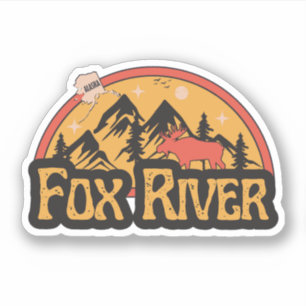 Autocollant Fox River, Alaska
