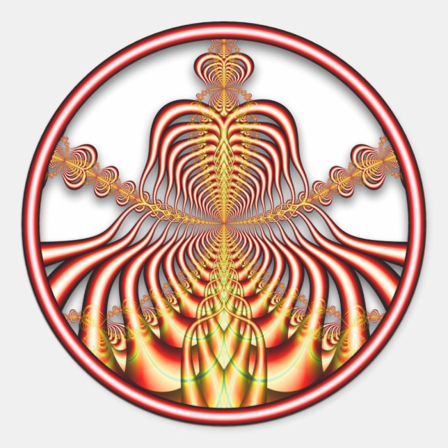 Autocollant fractal 0708011724bC (Devant)