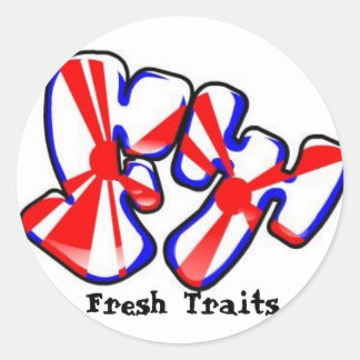 autocollant frais de logo de traits