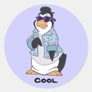Autocollant frais de pingouin