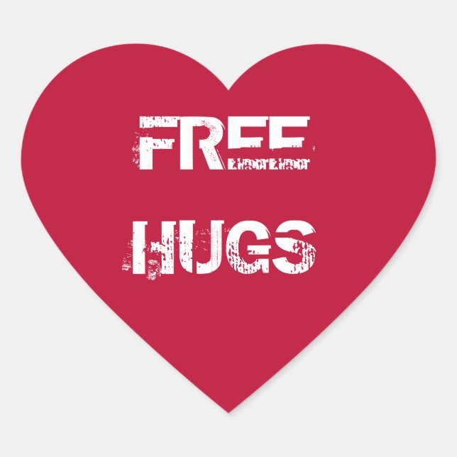 Autocollant Free Hugs (Devant)