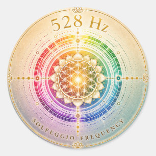 Autocollant Fréquence Solfeggio 528 Hz