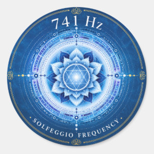 Autocollant Fréquence Solfeggio 741 Hz