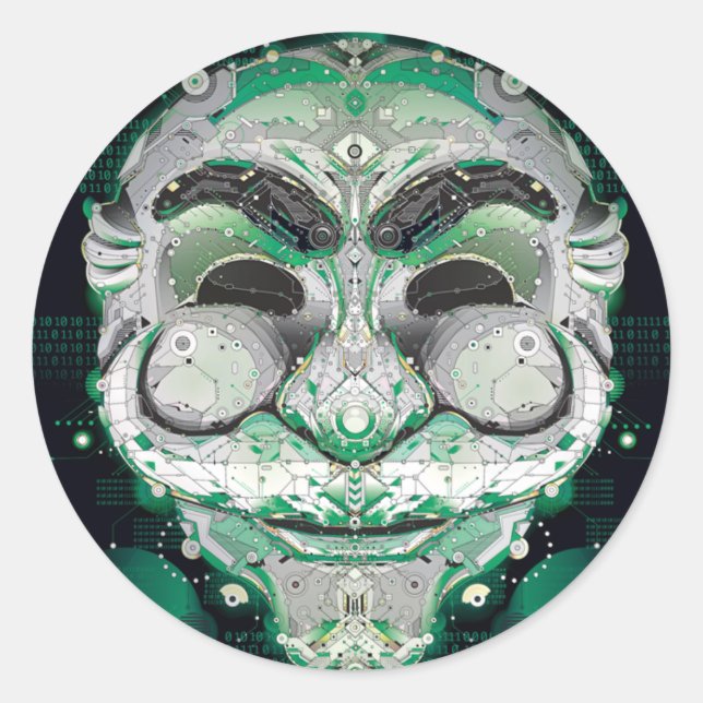 Autocollant Fsociety, brillant (Devant)