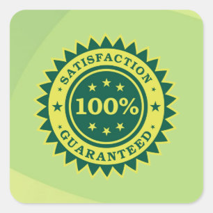Autocollant garanti par satisfaction 100%