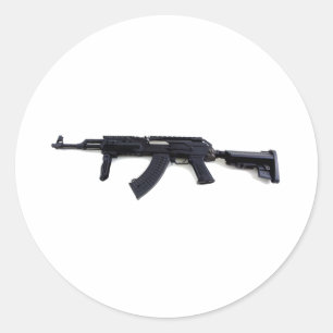 Autocollant gauche de profil de fusil d'assaut