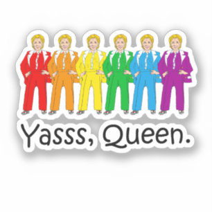 Autocollant Gay Pride Hillary Clinton