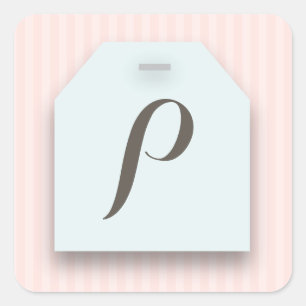 Autocollant gentiment chic de partie de sac à th