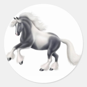 Autocollant gitan de cheval d'épi de Vanner