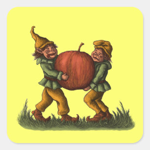 autocollant gnomes pomme