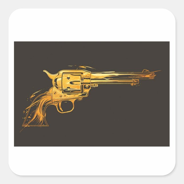 Autocollant Golden Gun Cowboy (Devant)