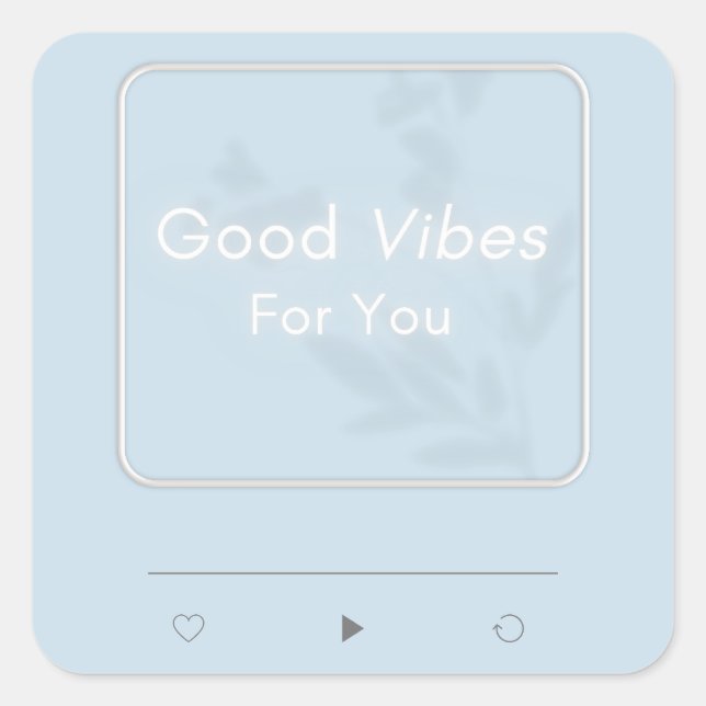 Autocollant 'Good Vibes' (Devant)