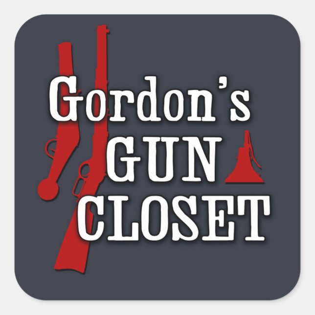 Autocollant Gordon's Gun Closet (Devant)
