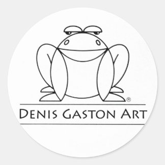 Autocollant grenouille pour Denis Gaston Art