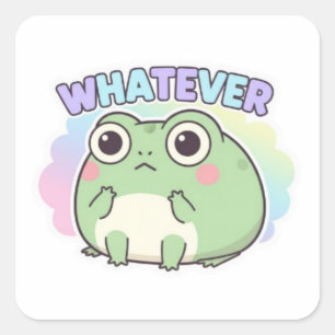 Autocollant Grenouille Quoi Qu'il En Soit Mignonne