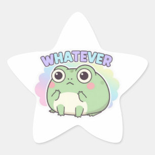 Autocollant Grenouille Quoi Qu'il En Soit Mignonne
