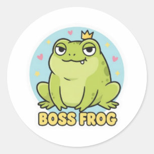 Autocollant Grenouille Suffisante Mignon Grenouill