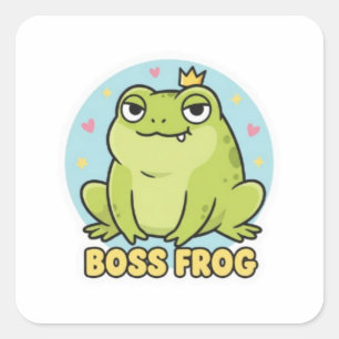 Autocollant Grenouille Suffisante Mignon Grenouill