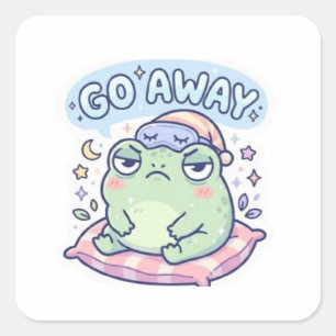 Autocollant Grenouille Va-T-En Cute Grenouille Enn