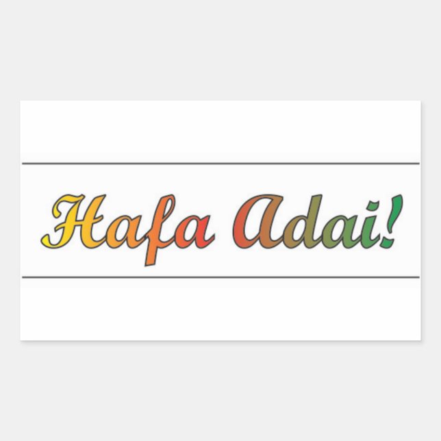 Autocollant Hafa Adai (Devant)