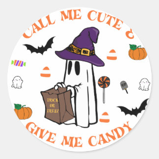 Autocollant Halloween Candy Ghost