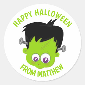 Autocollant Halloween personnalisé - Frankenstein