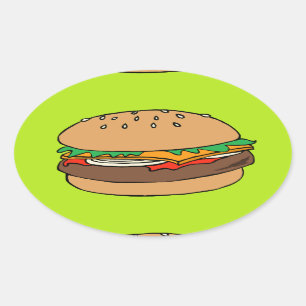Autocollant Hamburger